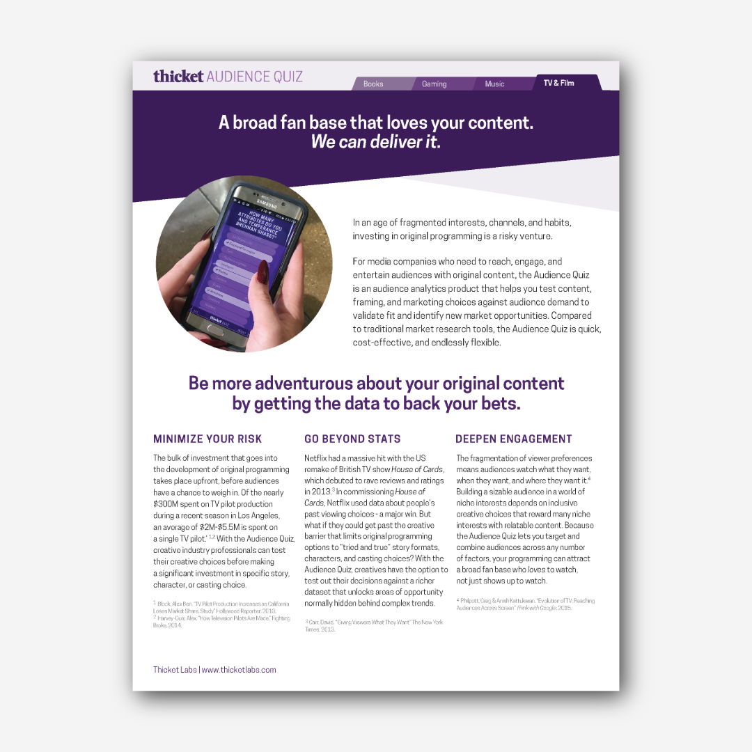 Sales Sheets