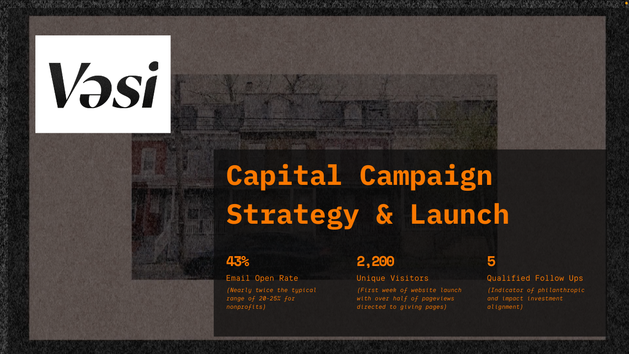 Vesi: Building A Capital Strategy for People-Centered Neighborhoods