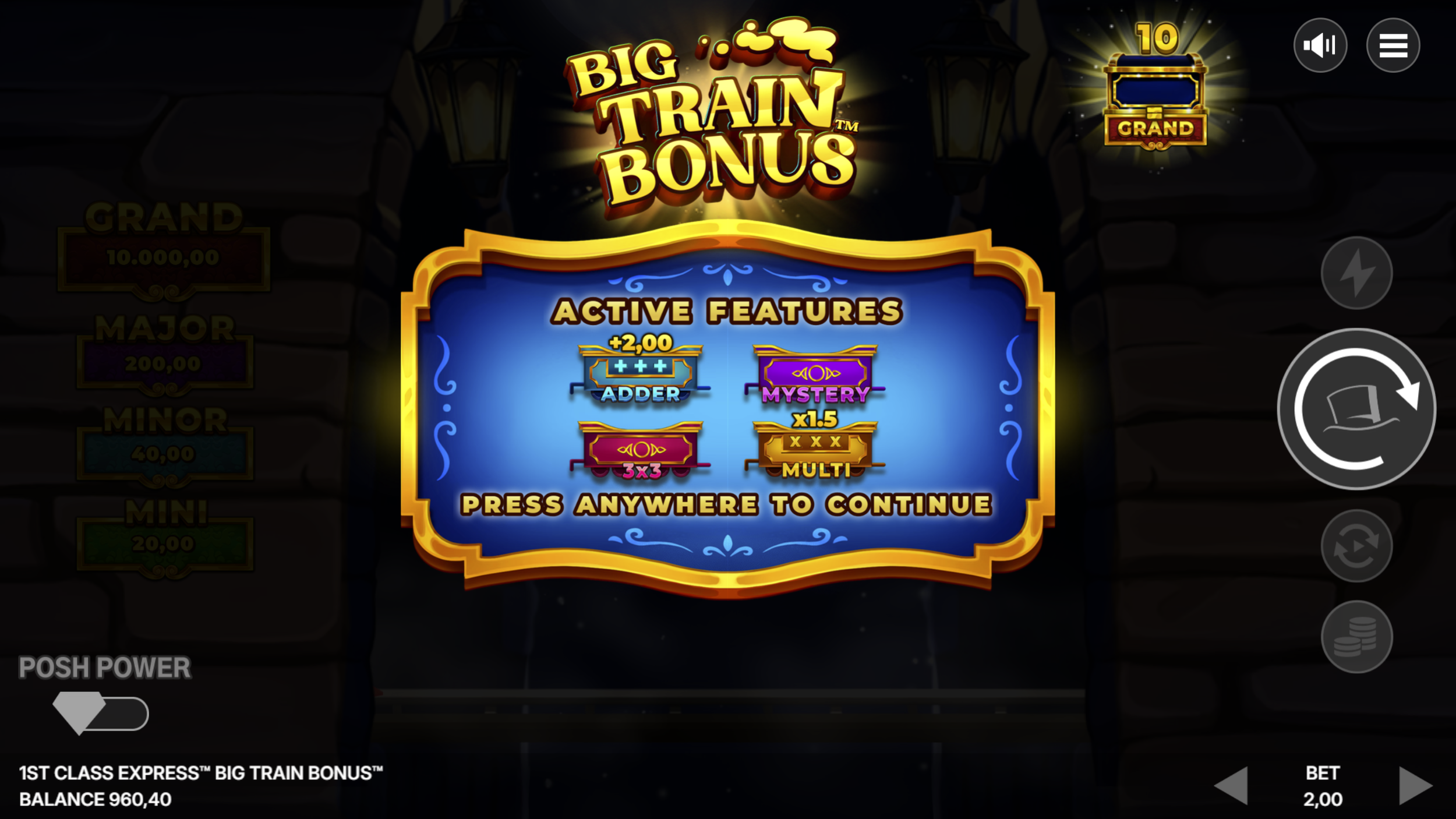 Big Train Bonus