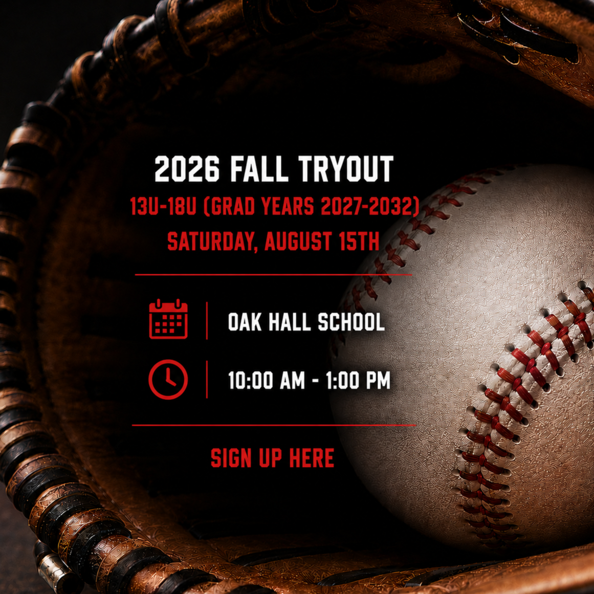 13u-18u 2026 Fall Tryouts