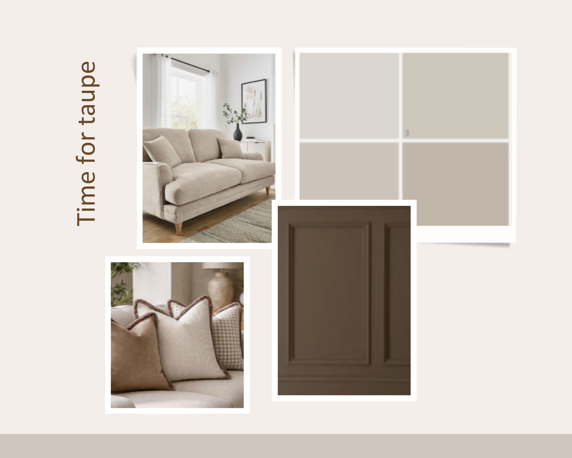 Colour board taupe, neutral