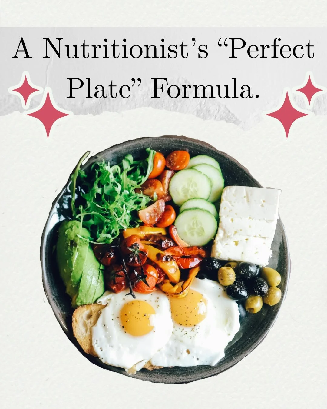 Nutrition can be simple. One of the easiest things you can do, is learn how to build your plate in a way that going to help you feel good and energised. 

So many of us in the UK are not eating enough veggies, the average being 2/3. However, the rese