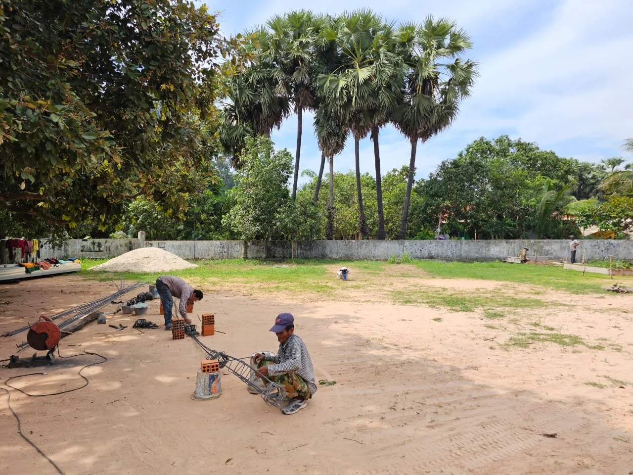 Construction started shortly after our building plans were approved