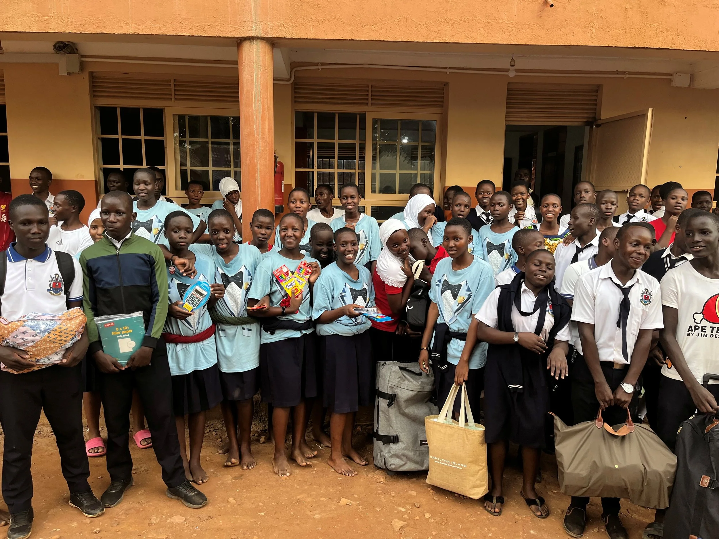 Bags of supplies, compliments of KAI Foundation