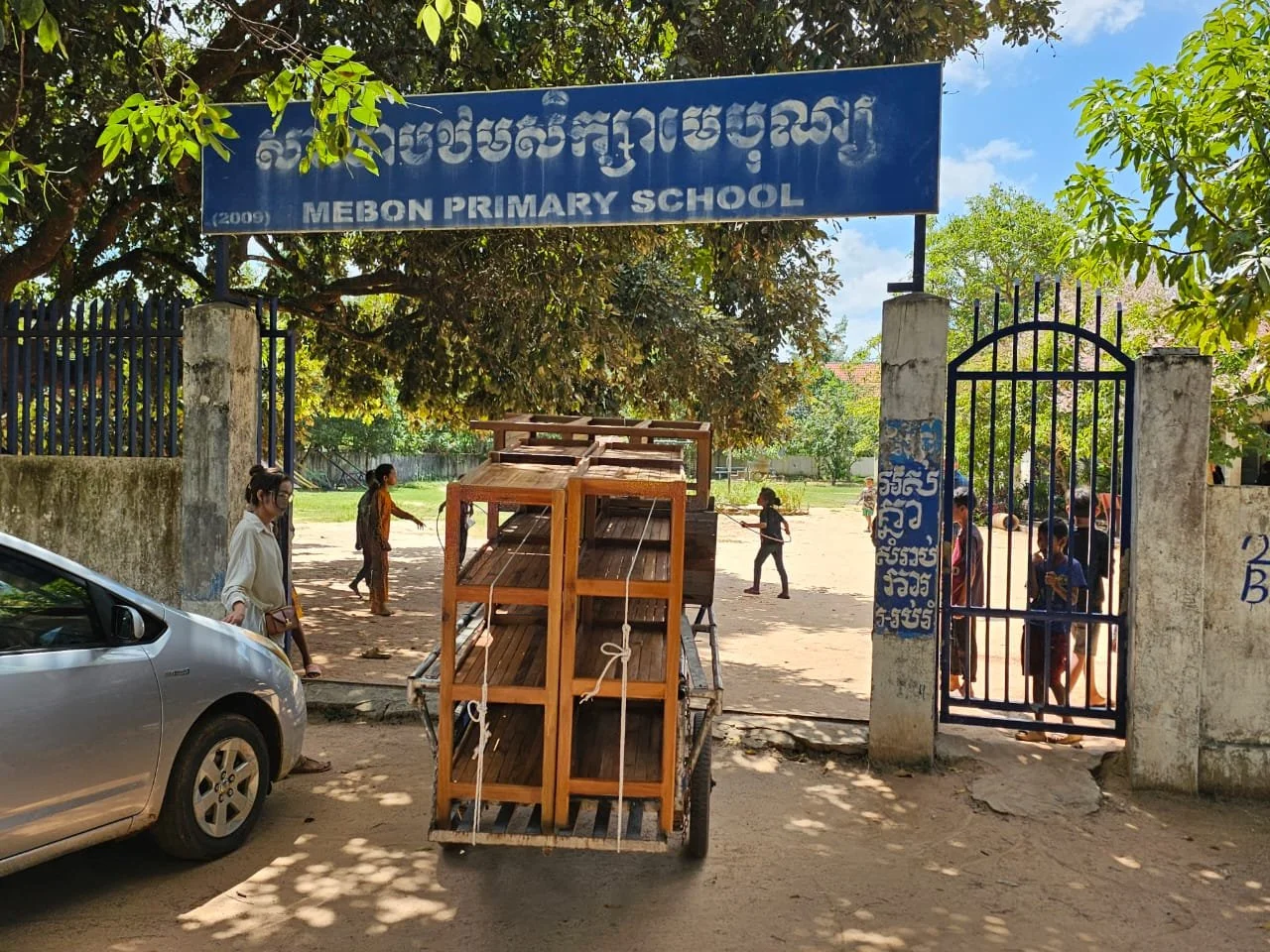 KAI Foundation furnished the existing classrooms before erecting the new schoolhouse