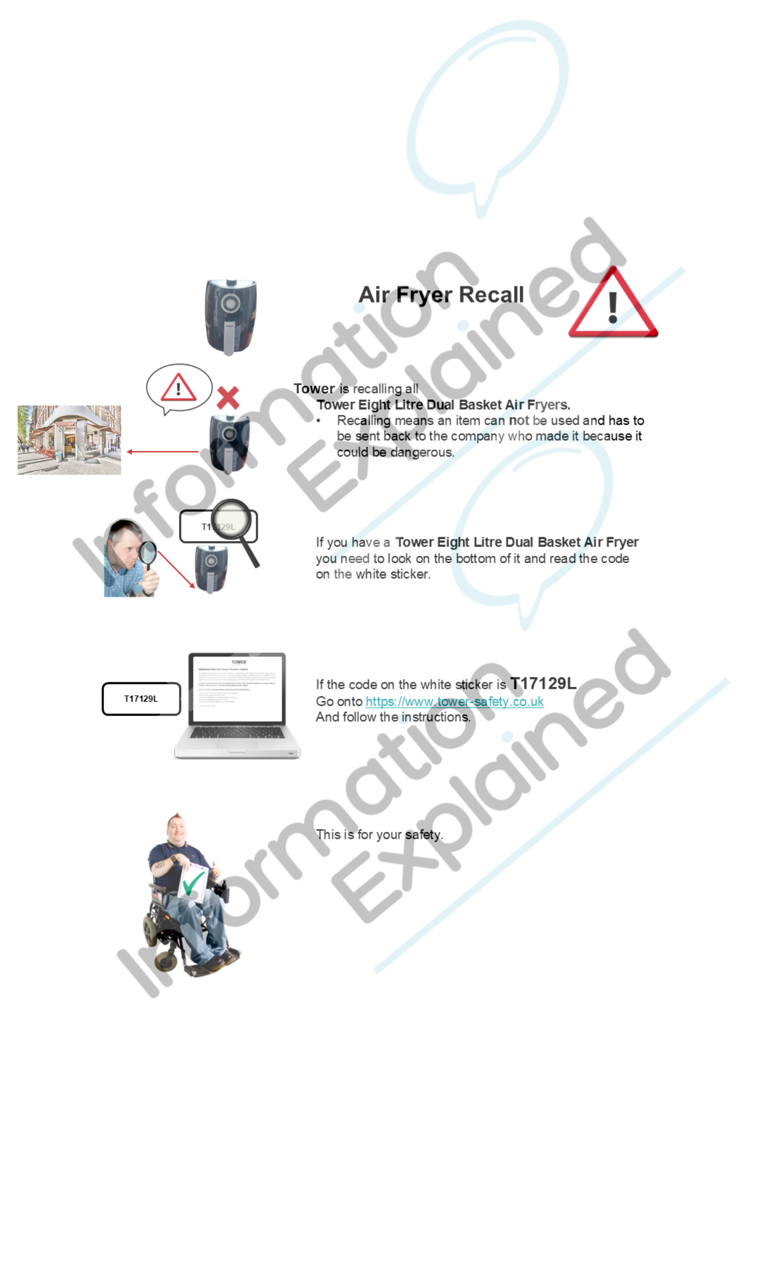 Tower Air Fryer recall Easy Read.png