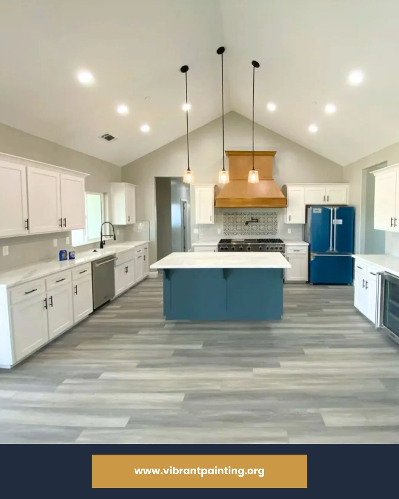Bright, clean, and full of character.

We blended classic white cabinets with a bold island color to create balance, contrast, and style that feels effortless. This kitchen doesn&rsquo;t just look good, it works beautifully too.

Brought to life by o