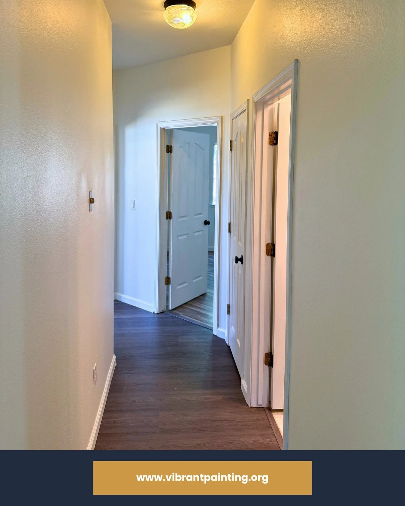 Clean lines and calming tones.

This hallway went from basic to beautifully intentional with soft, even walls and crisp white trim. Now every doorway leads to a space that feels fresh and inviting.

Interior update by Vibrant Painting.

// Vibrant Pa