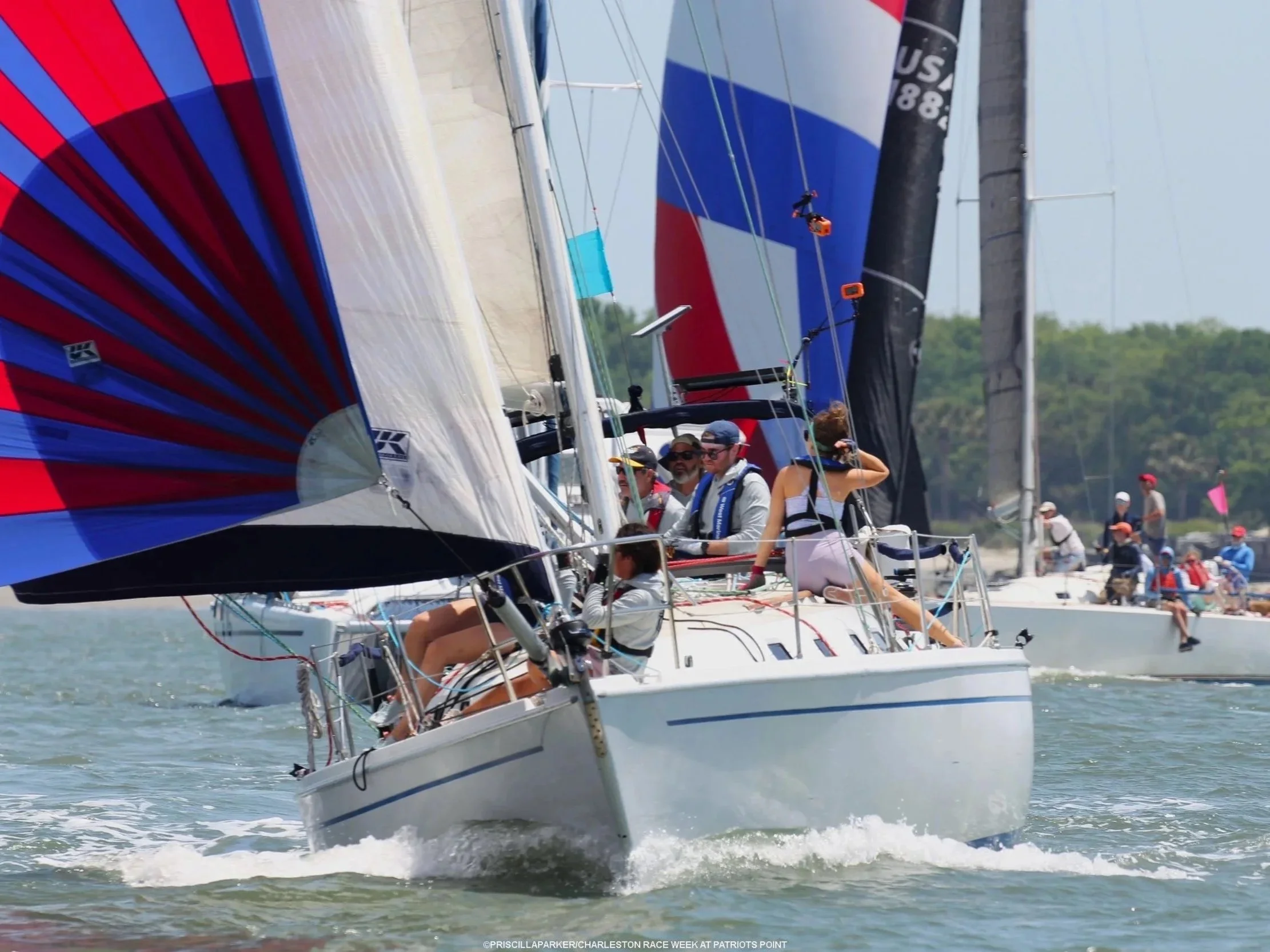 Charleston Race Week at Patriots Points Gets Off to A Rousing Start