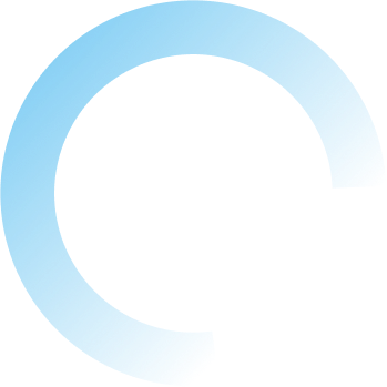 Blue circular object with a small circular hole inside, resembling a washer or ring.