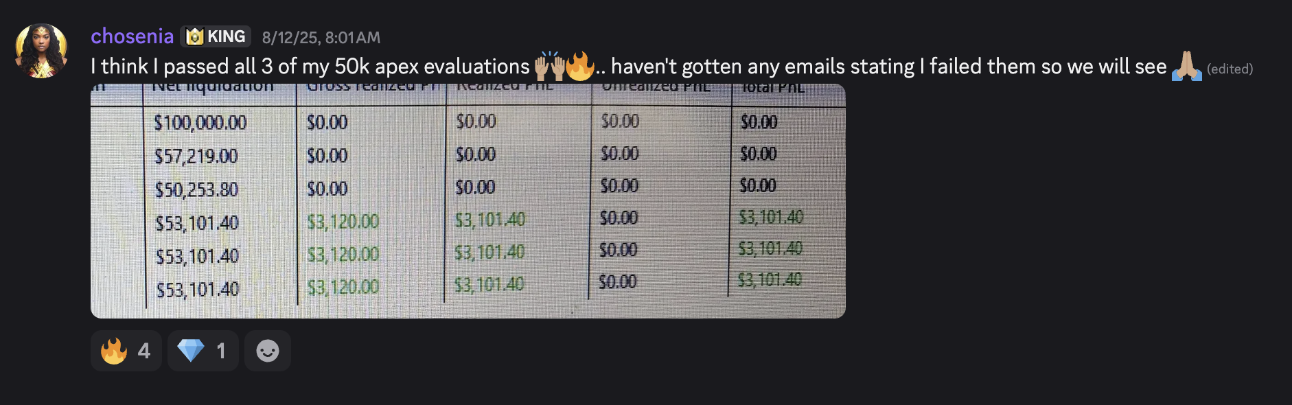 Discord screenshot result