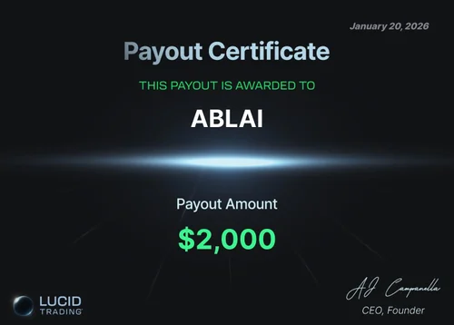 Payout certificate example