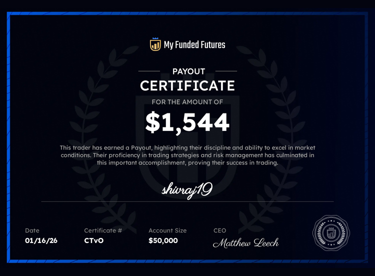 Payout certificate example