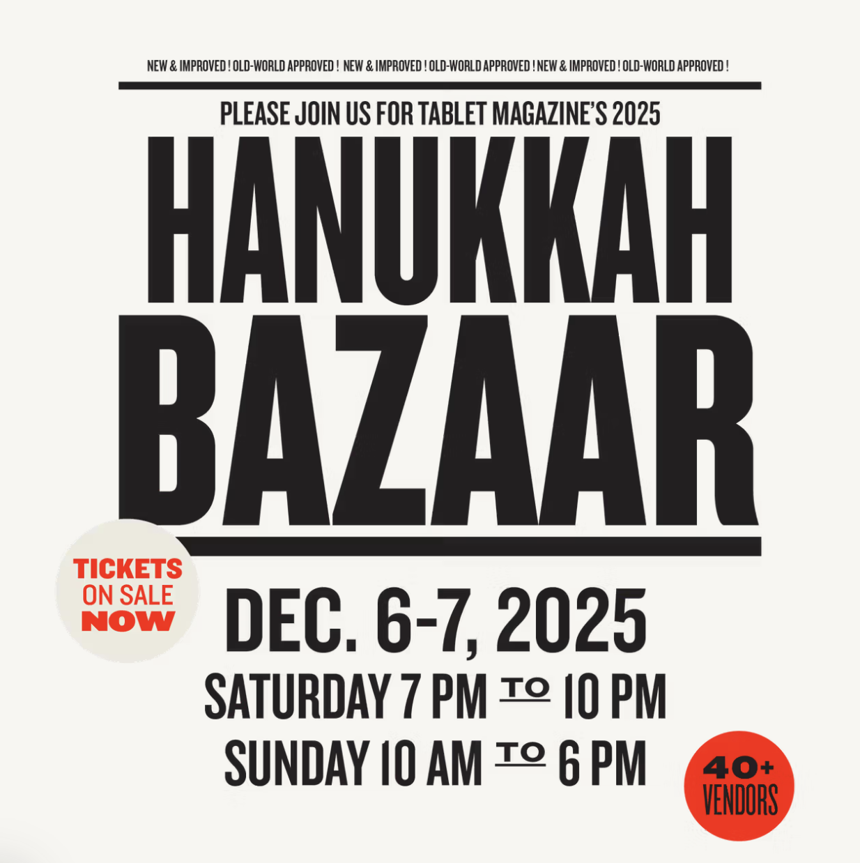 Tablet Hanukkah Bazaar Pop-up