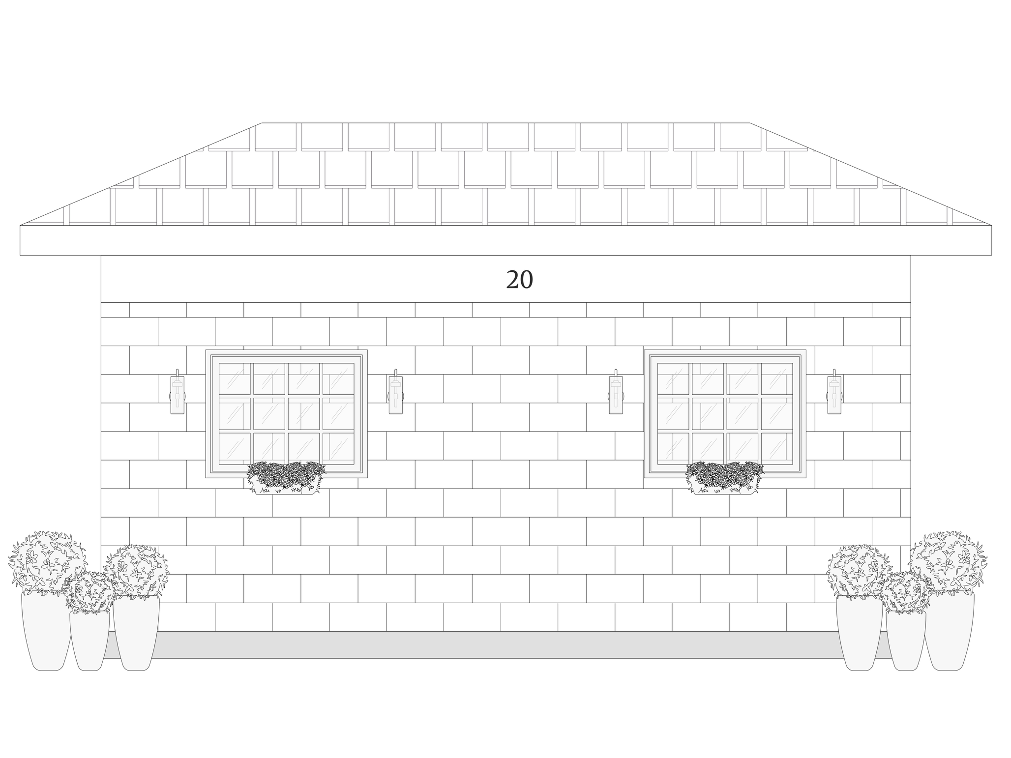 Rochester NY garage conversion exterior elevation for an in-law suite and aging-in-place design.