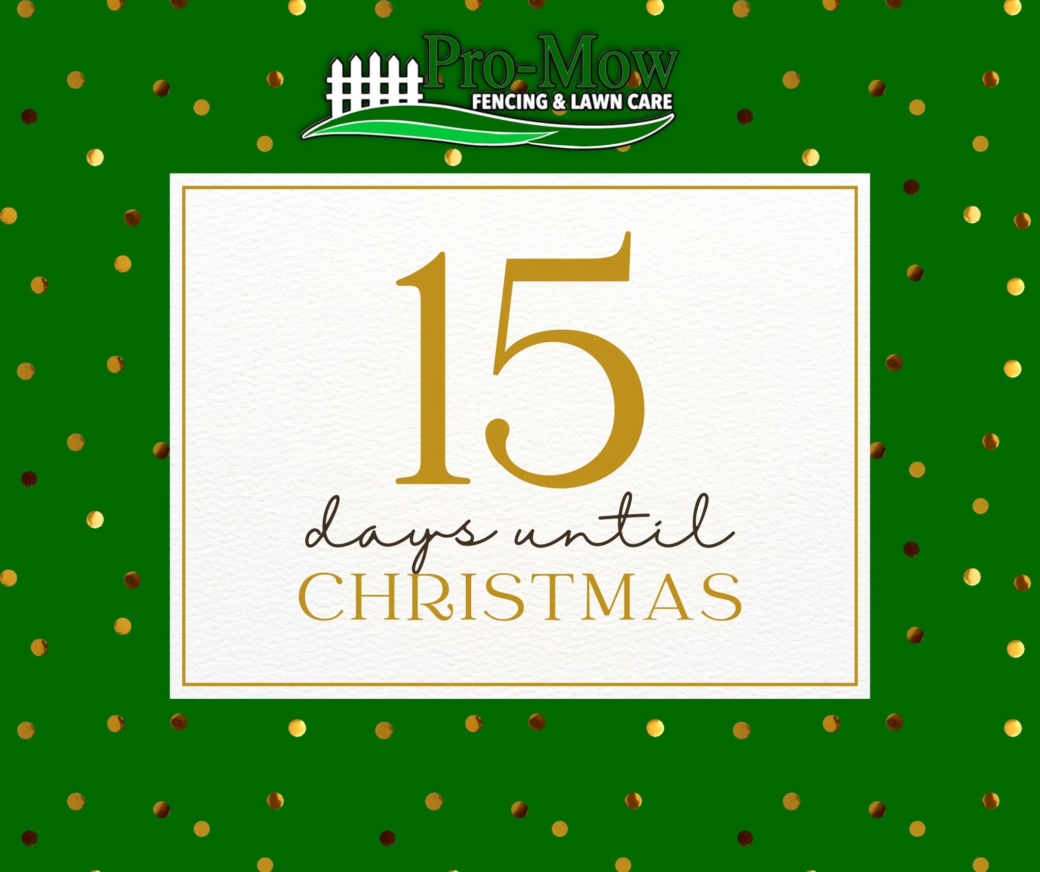 15 DAYS UNTIL CHRISTMAS ! 
We offer gift cards ! Give us a call to get one today ! 318-452-6265