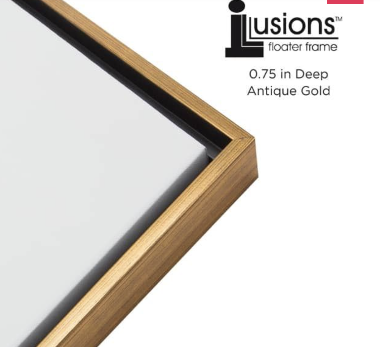 Floater Frame; 24"x24"; 3/4" deep