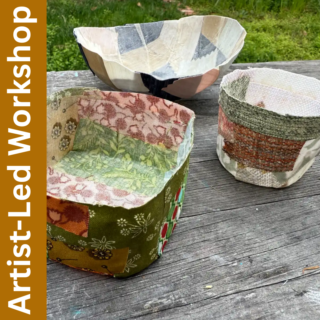 Scrappy Fabric and Paper Vessels