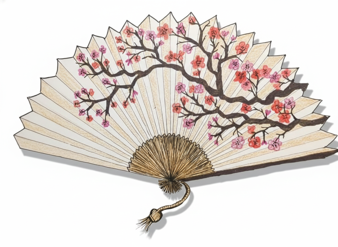 Lina New Year -Painted Fans 