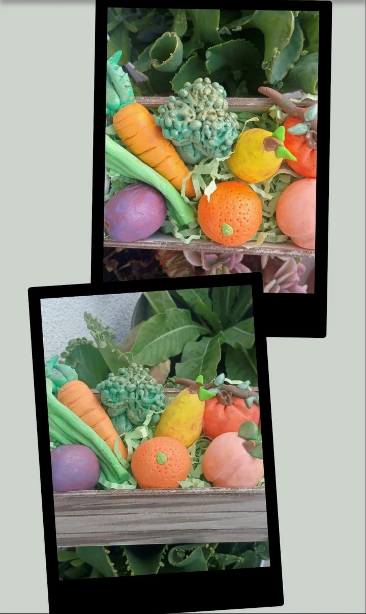 Air Dry Clay Vegetables 