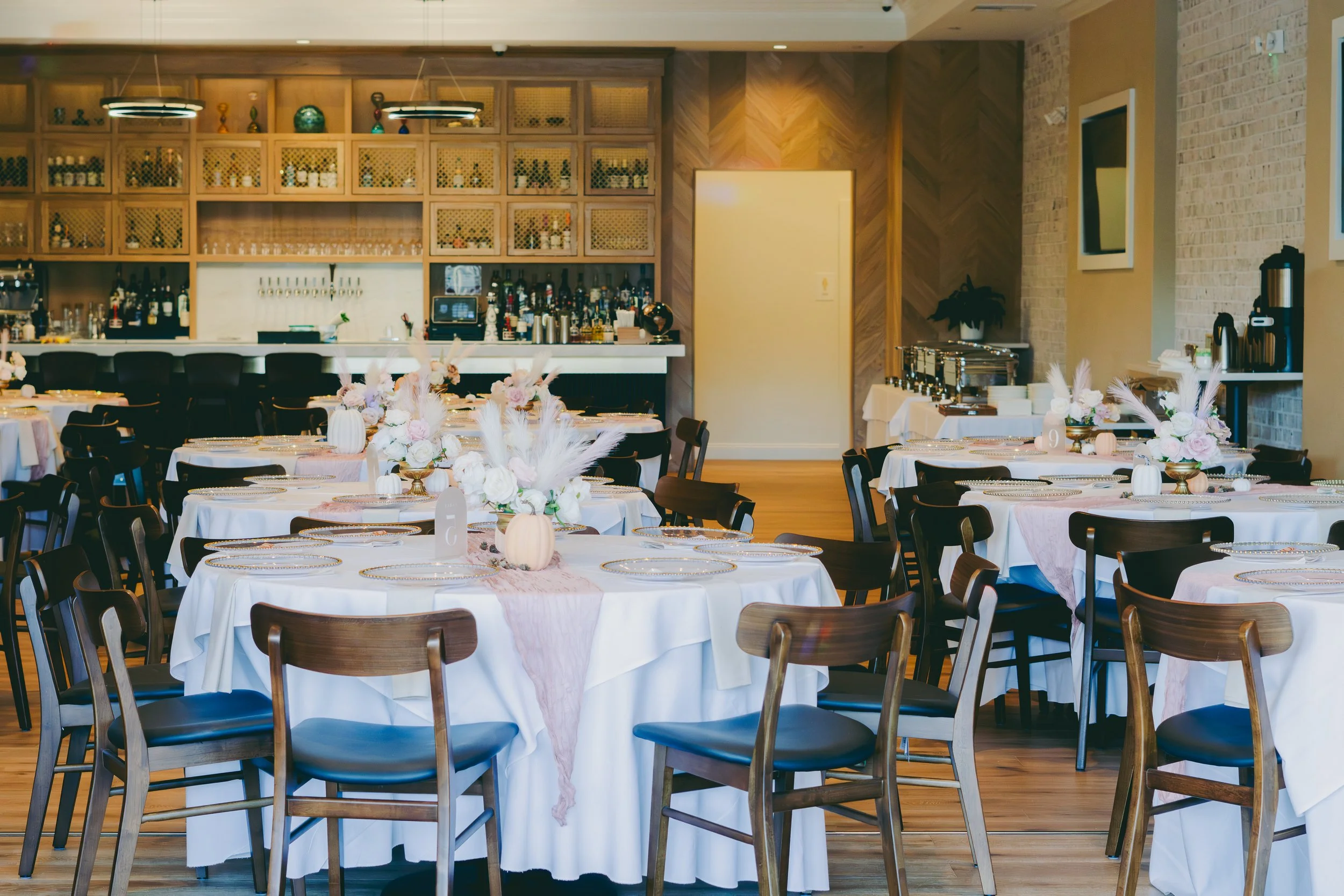 Elegant private event space at The Harlow Room in Nutley, NJ — perfect for weddings, celebrations, and corporate gatherings.