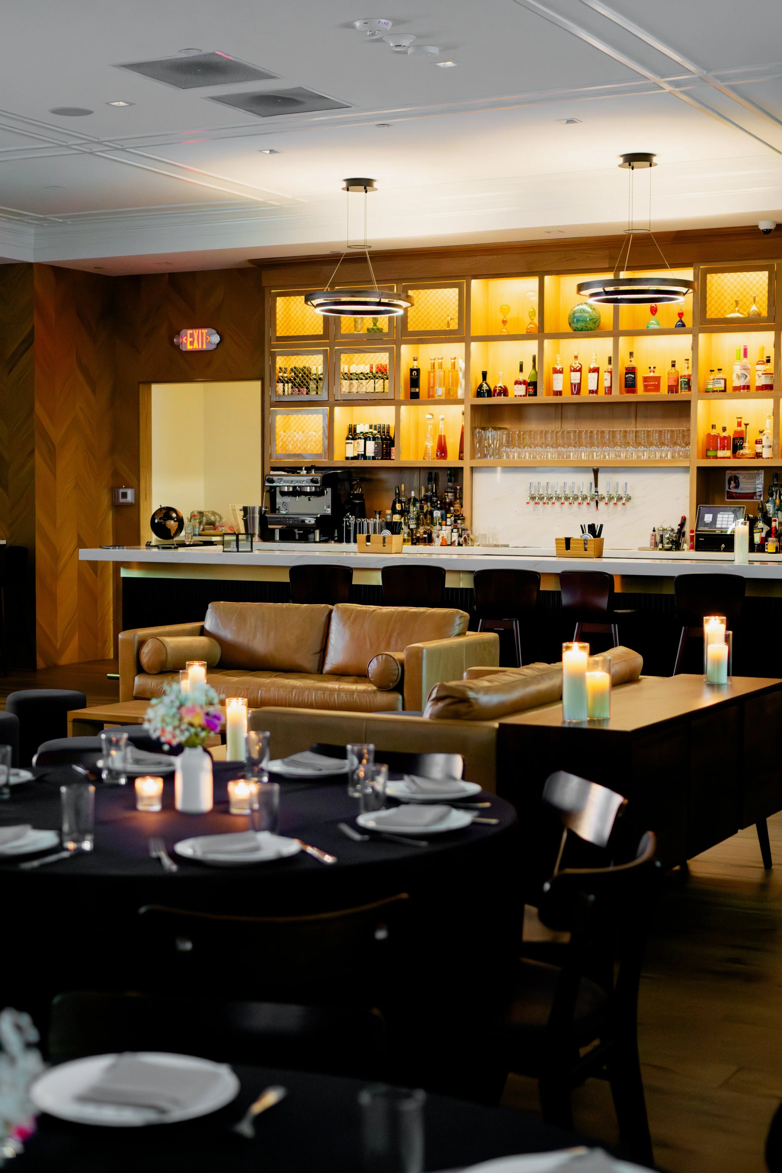 Elegant private event space at The Harlow Room in Nutley, NJ — perfect for weddings, celebrations, and corporate gatherings.