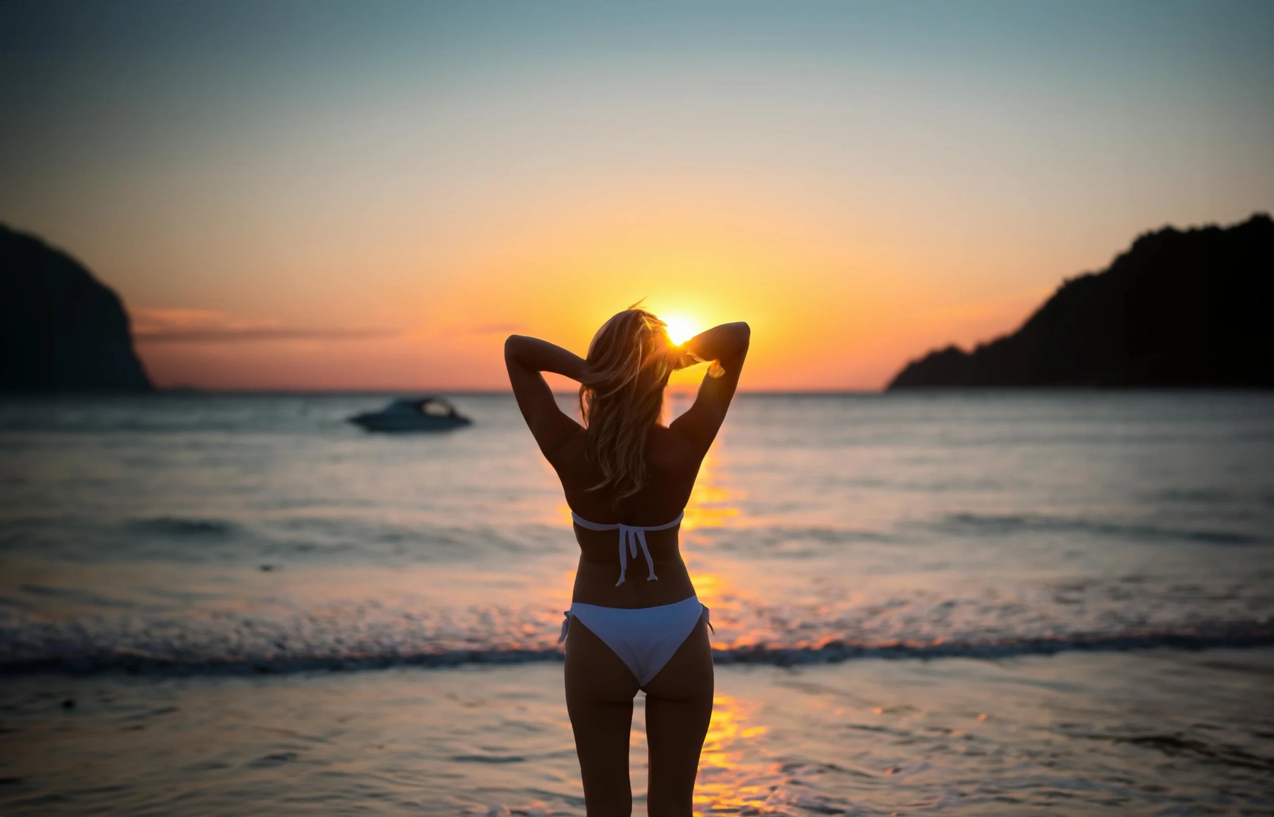 Persona che osserva l’orizzonte.