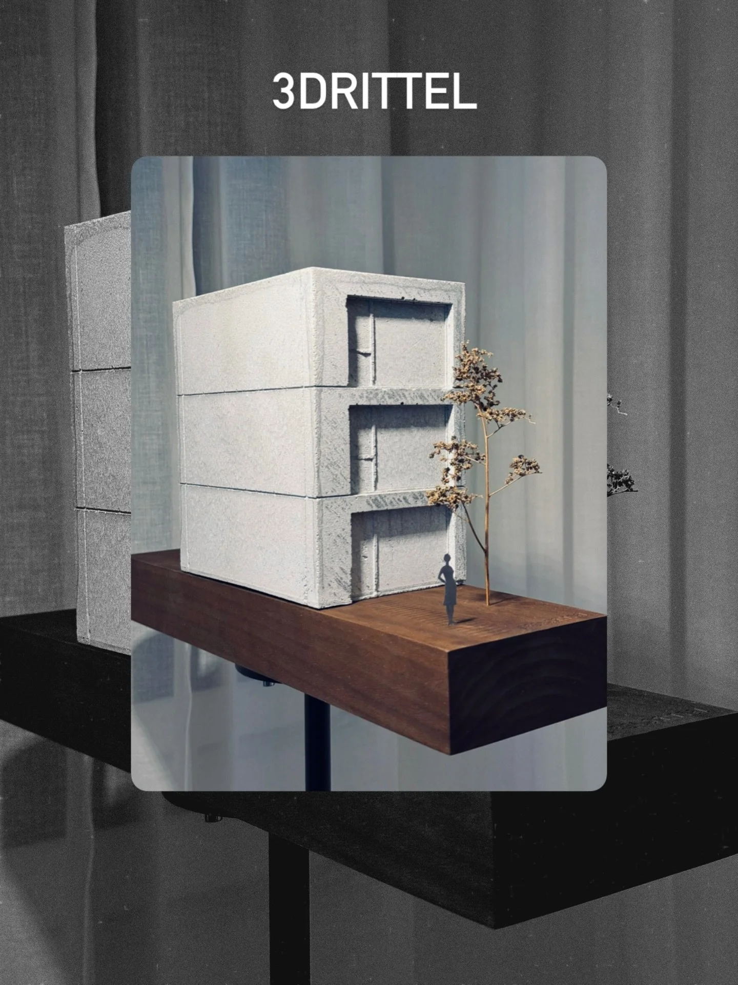 3drittel.
Drei H&auml;user, eine klare Idee. 
#3drittel #dreidrittel #immobilienprojekt #neubau #reihenhaus architektur architecturelovers minimalarchitecture modernarchitecture konzept modellbau ma&szlig;stab designprozess baustellenupdate projekten