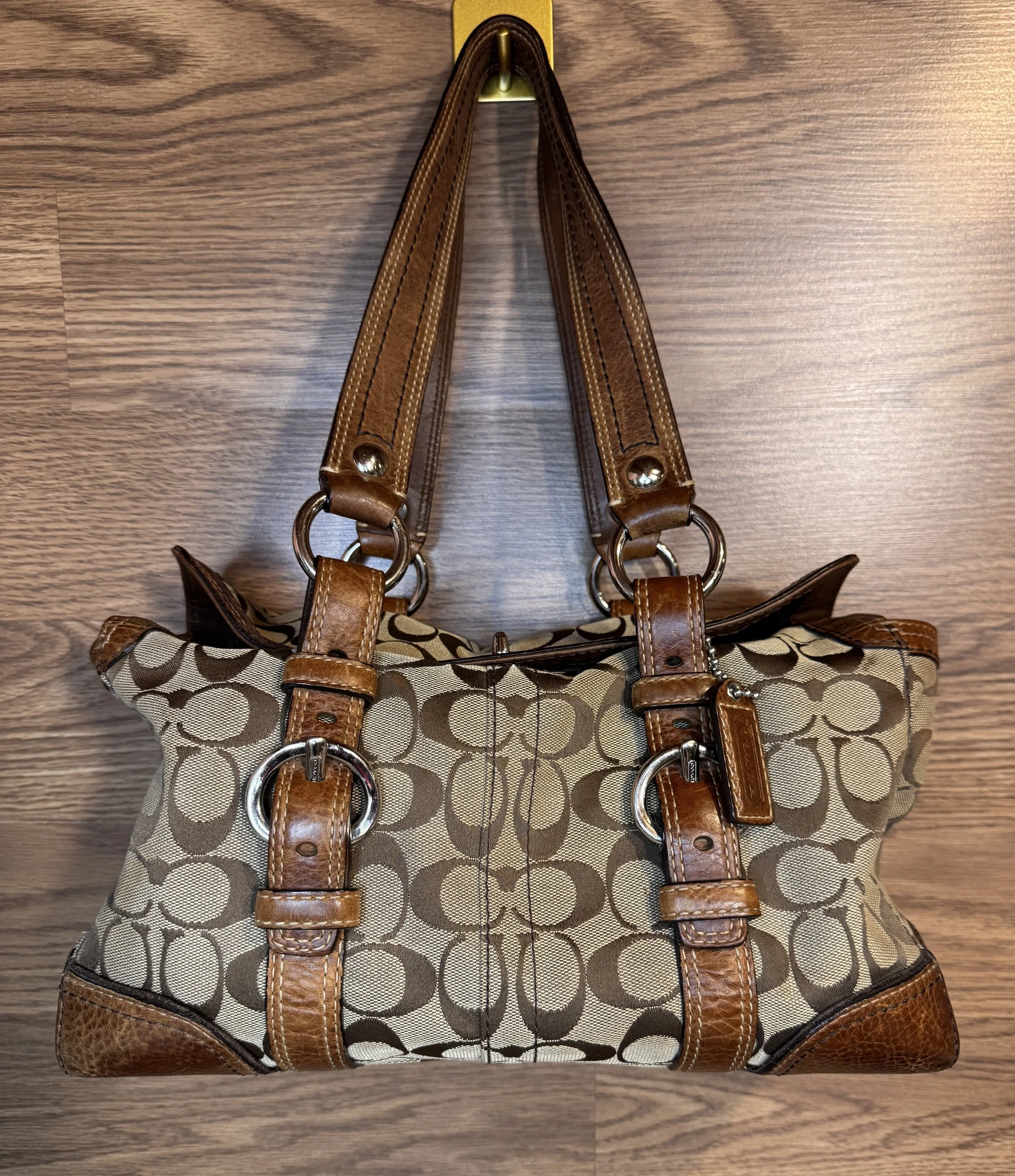 Vintage Coach Chelsea Turn Lock Satchel