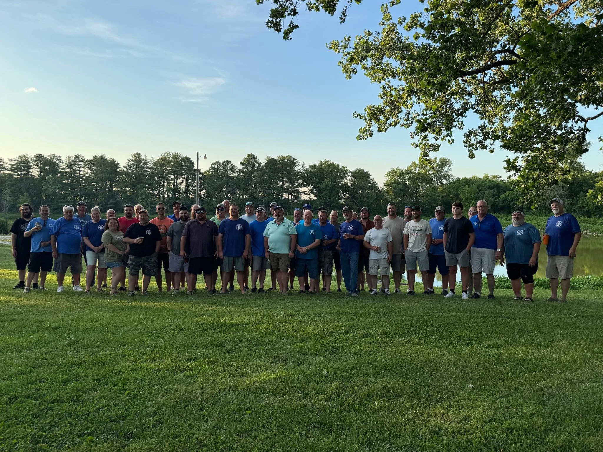 Waterloo Optimist Club members at the golf course