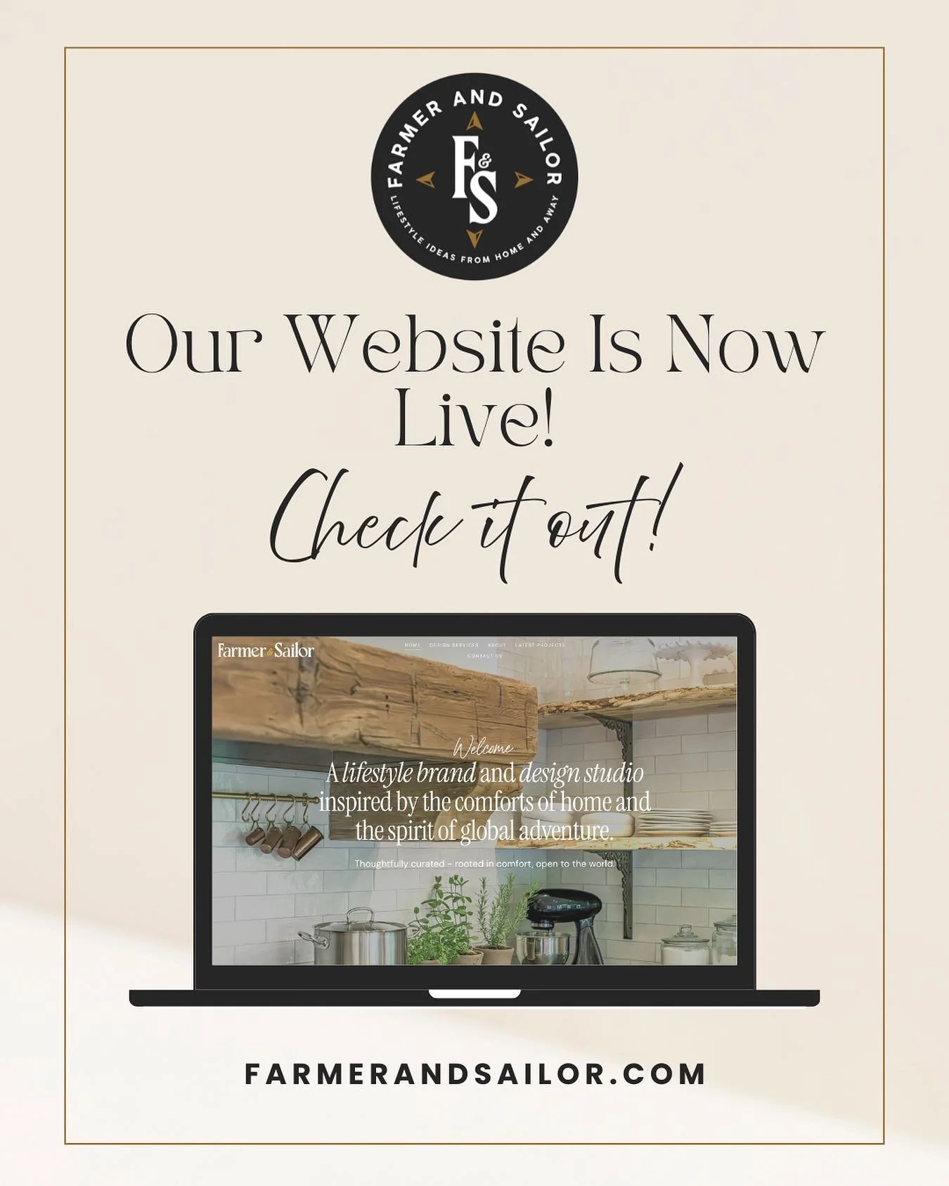 #TheFridayFind this week is an extra special one- we&rsquo;re officially live! 
Inside you will find: aesthetic photography, lifestyle blogs, curated collections and everything you need to know about our design services. 
Big thanks to @vectoriacreat