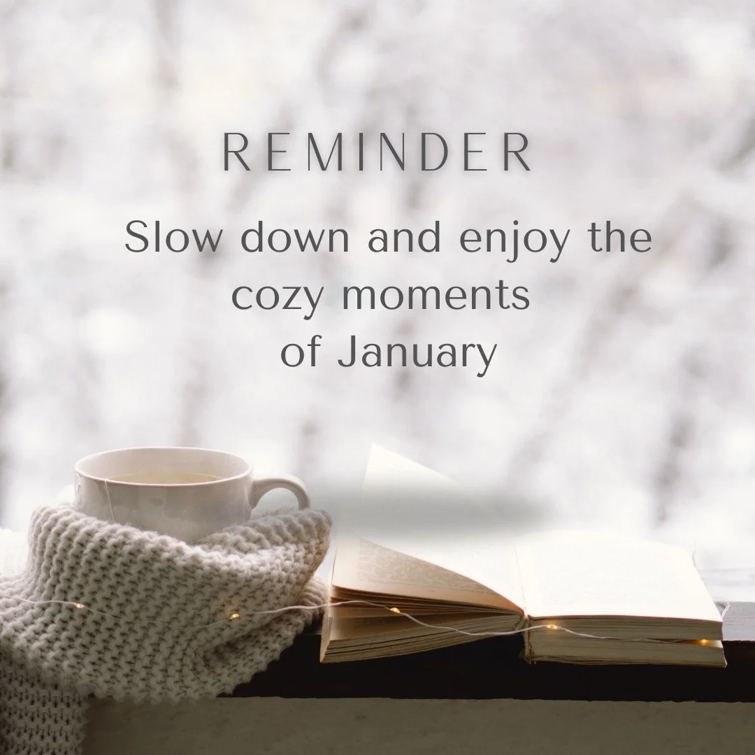 In the quiet of winter, cozy moments become powerful acts of self-care. A warm drink, a soft blanket, an early night, a mindful pause - these small rituals help regulate our nervous system, restore energy, and support mental wellbeing after the rush 
