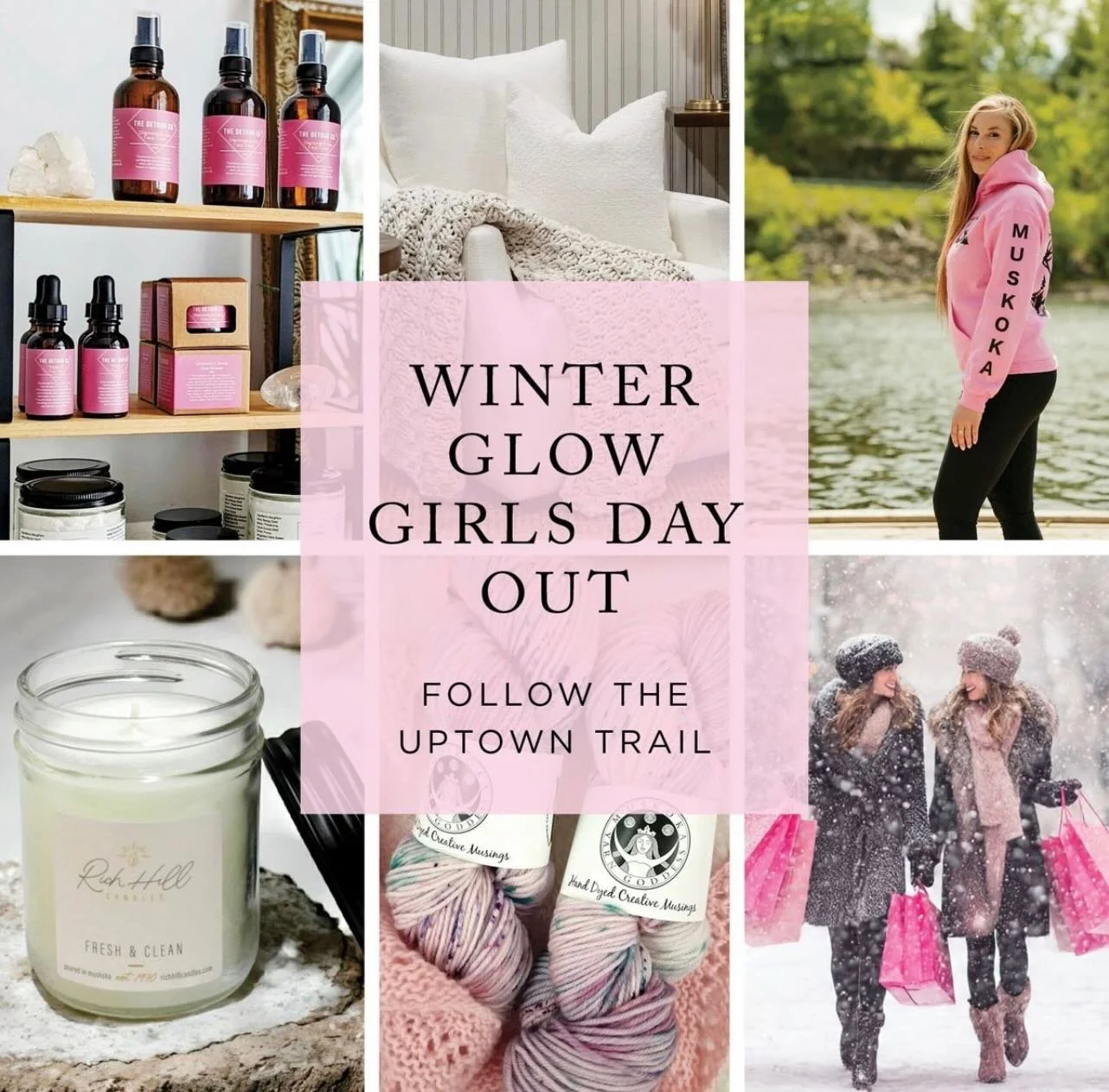 Friday Find ✨
If you&rsquo;re looking for a beautiful way to spend a winter day, the Winter Glow &ndash; Girls Day Out in Uptown Bracebridge sounds like the perfect outing. Enjoy a 1 km stroll along the Uptown Trail while visiting participating local