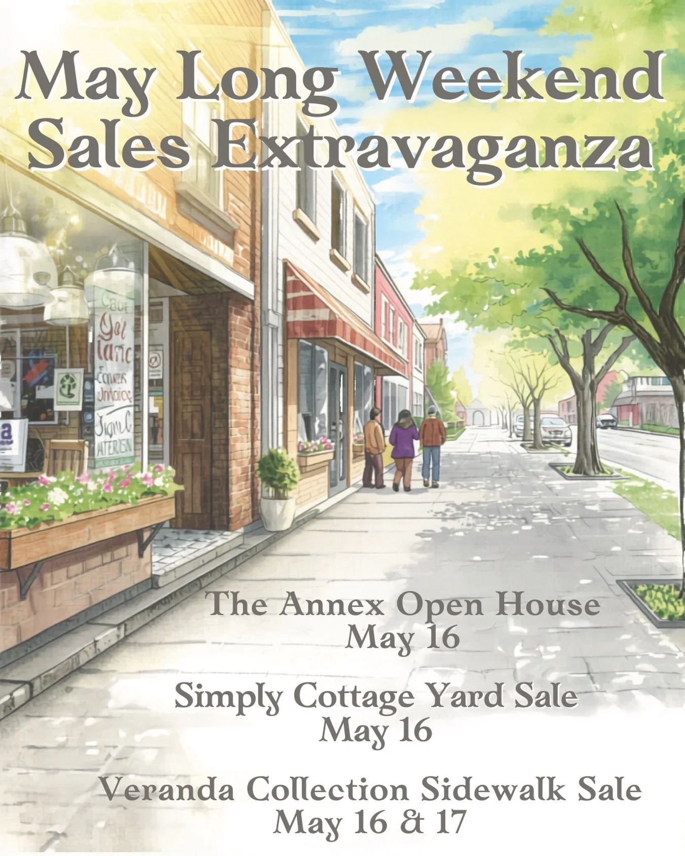 This week&rsquo;s #TheFridayFind is all about exploring Bracebridge and supporting some amazing local businesses during a weekend full of sidewalk sales and special events ✨
 📍 The Annex Open House 📍 Simply Cottage Yard Sale 
📍 Veranda Collection 