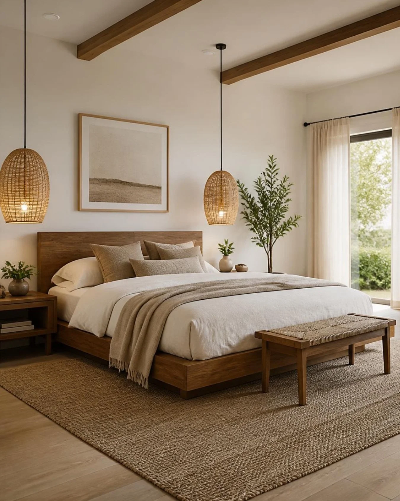 Natural materials, timeless comfort. 
At Farmer and Sailor, we love layering organic textures and earthy tones to create spaces that feel warm, grounded, and effortlessly inviting. From the rich character of wood and the handcrafted beauty of wicker 
