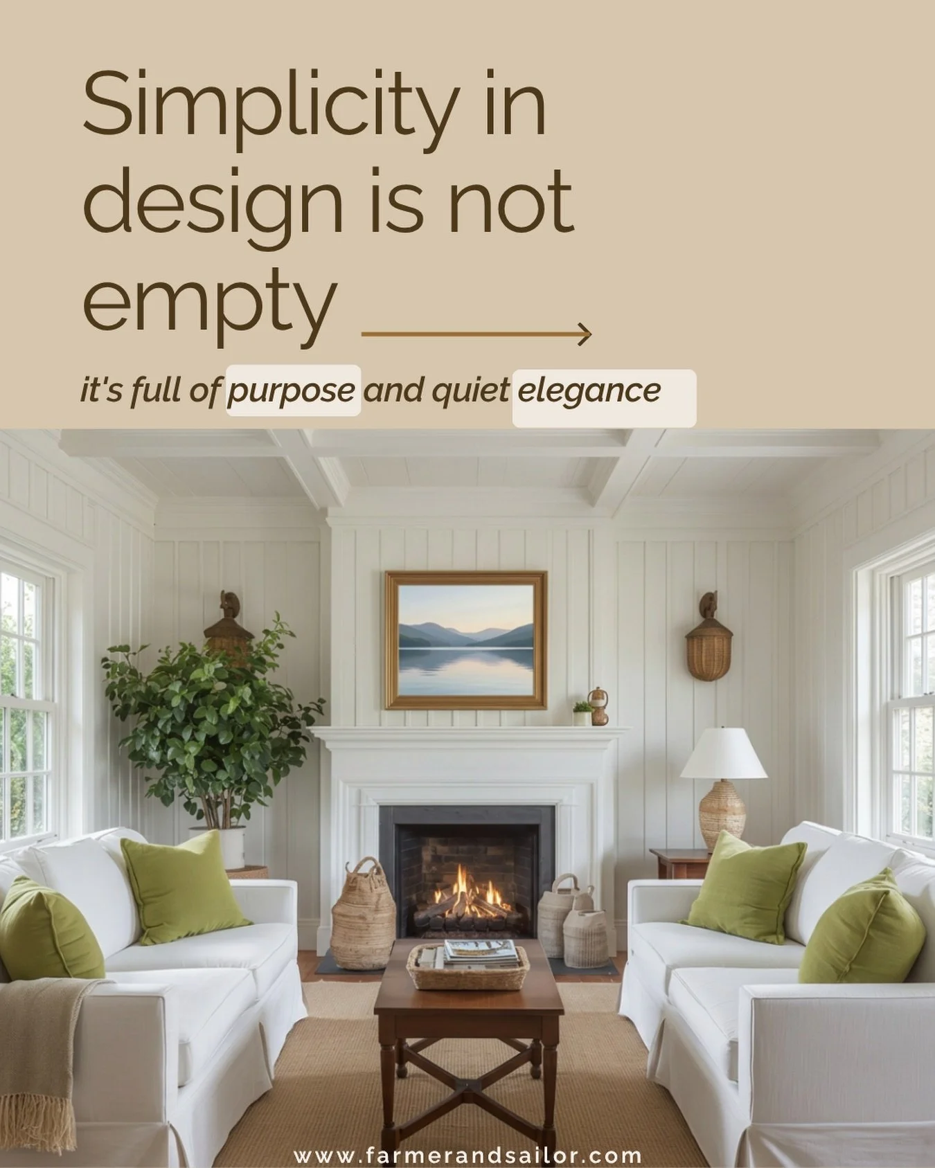 Simple. Elegant. Purposeful. ✨
A room doesn&rsquo;t need more- it needs intention.
Flooded with natural light and grounded in crisp, clean tones, this space embraces simplicity without sacrificing warmth. Every piece has a purpose, every detail contr