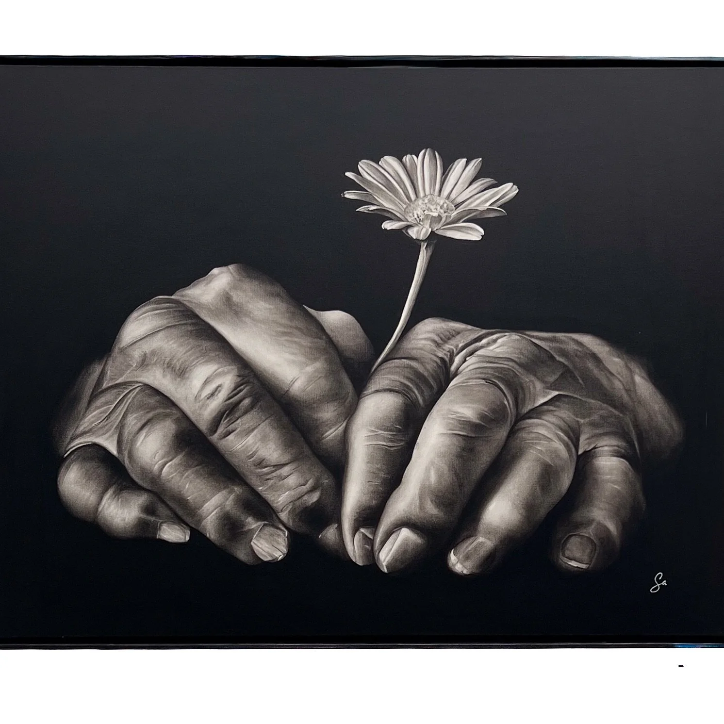 #TheFridayFind ✨
Some artists make you stop and look. Others make you stop and feel.
This week, we&rsquo;re excited to share the work of Sandamali Angunawela, a self-taught Canadian artist whose paintings and drawings explore the human body through p