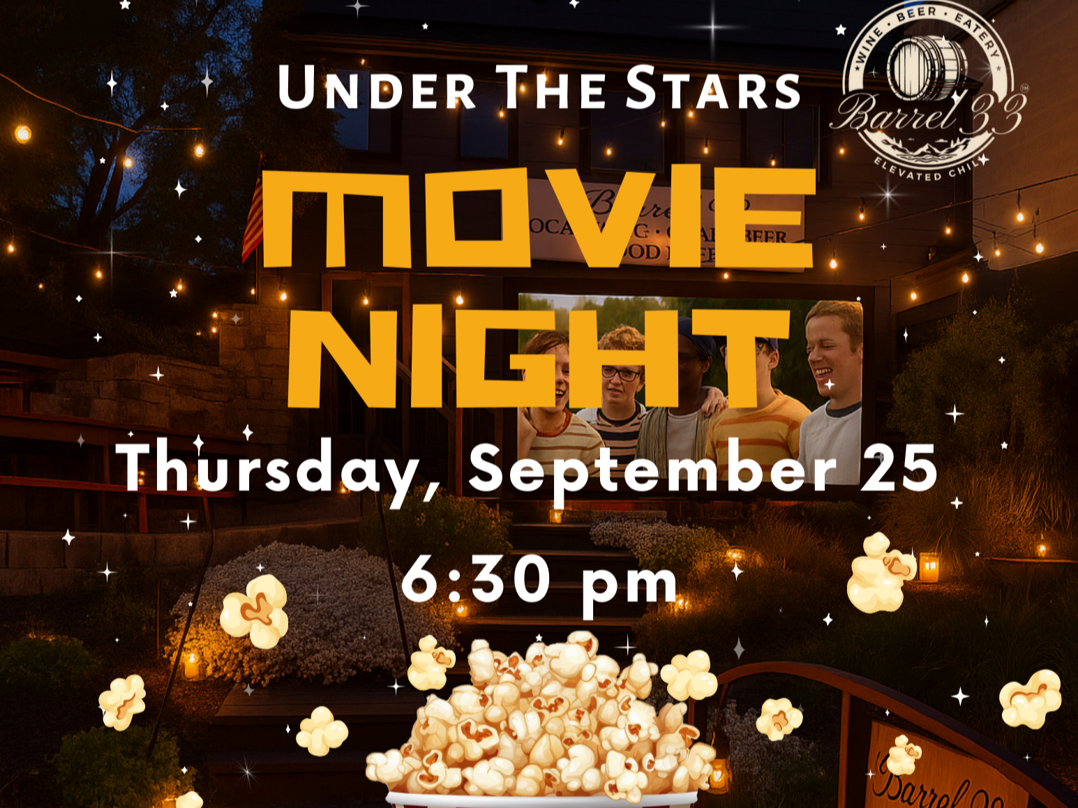 under the stars movie night - tHE SANDLOT