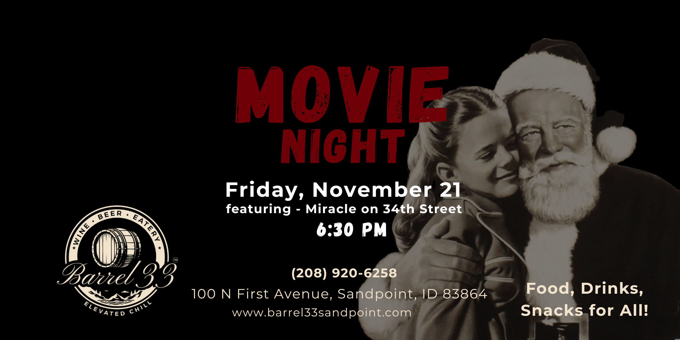 movie night - miracle on 34th street