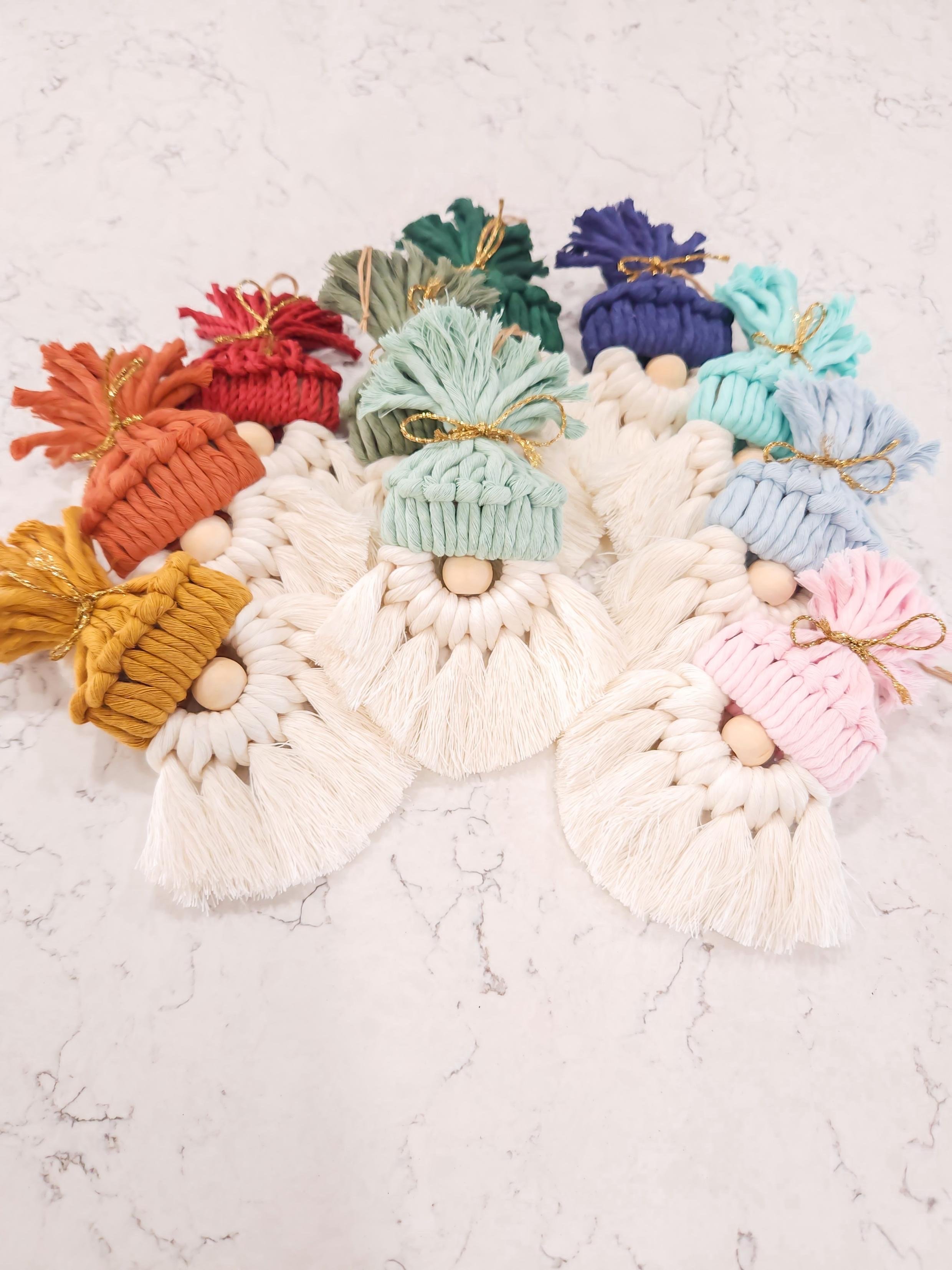 gnome macrame ornament class