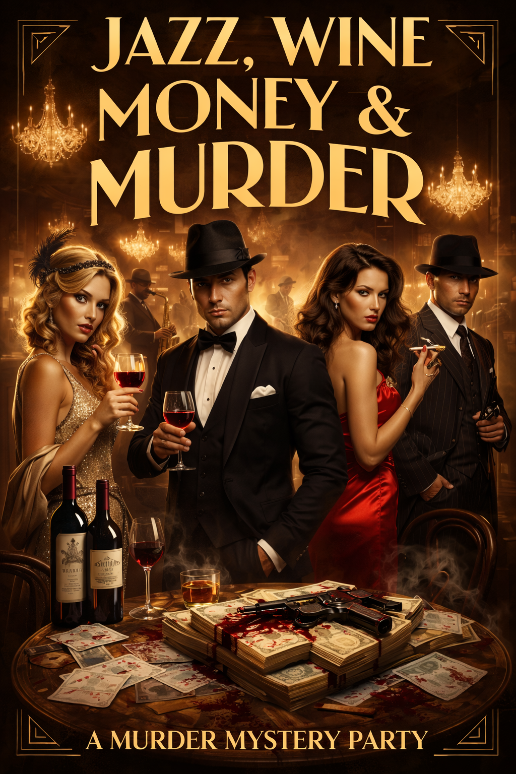 1920’s Murder Mystery Party -  Jazz, Wine, Money &amp; Murder