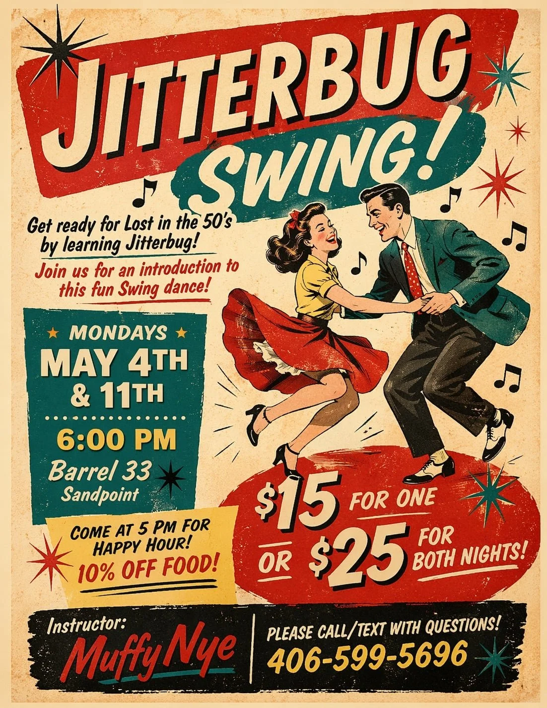 50’s Jitterbug Dance Class