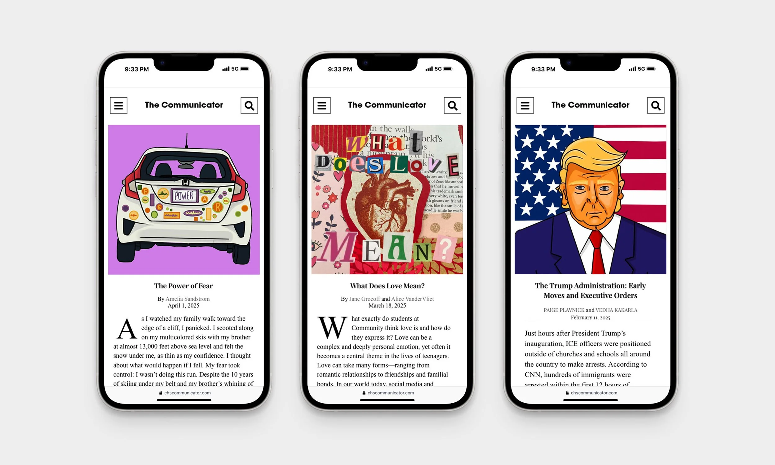 Editorial illustrations for The Communicator