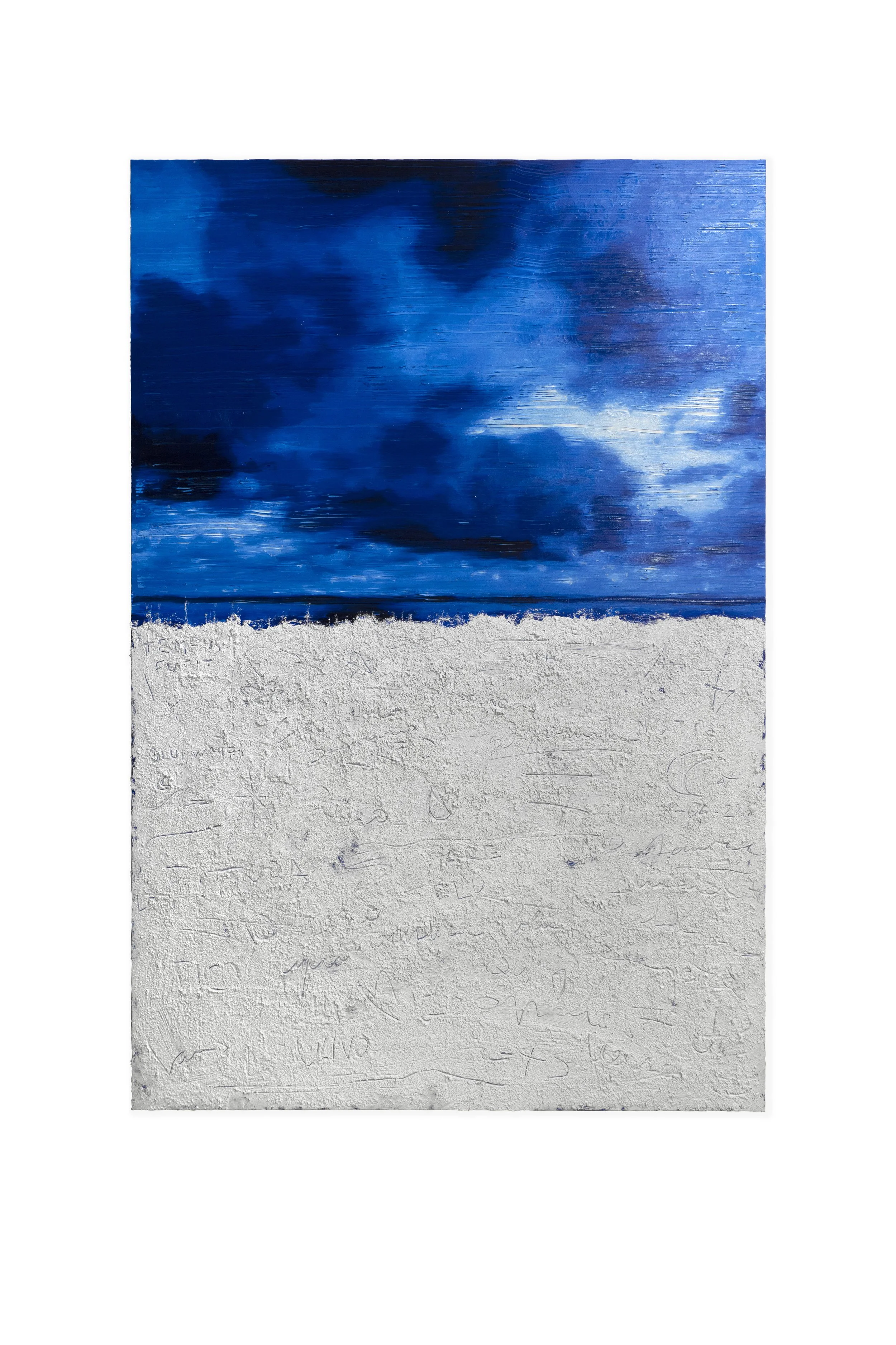 Tahiti. Tecnica mista su tela, 150 x 100 cm
