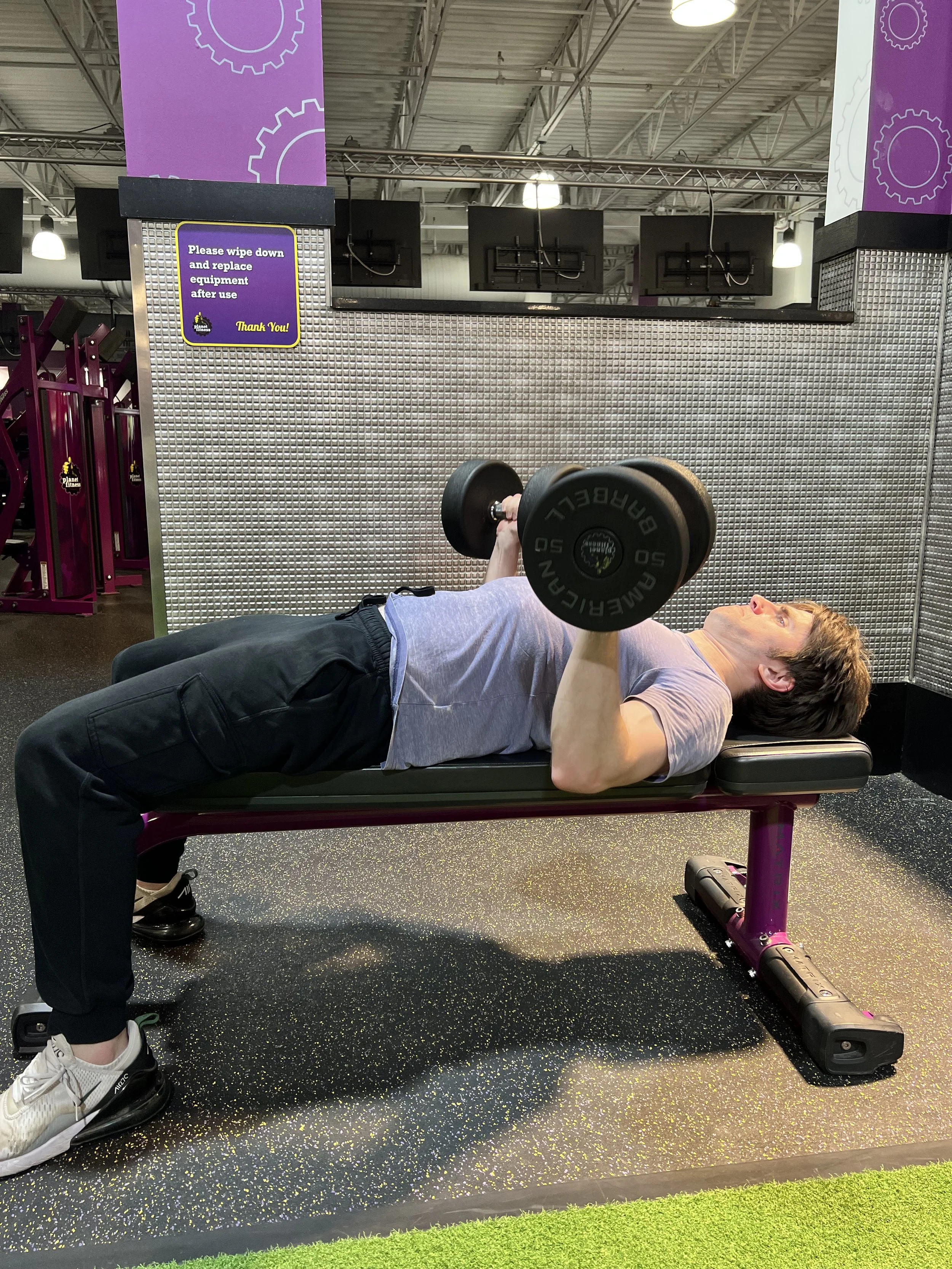 Client completing a solo workout prescribed by CoGym Head Coach, Griffin Connors