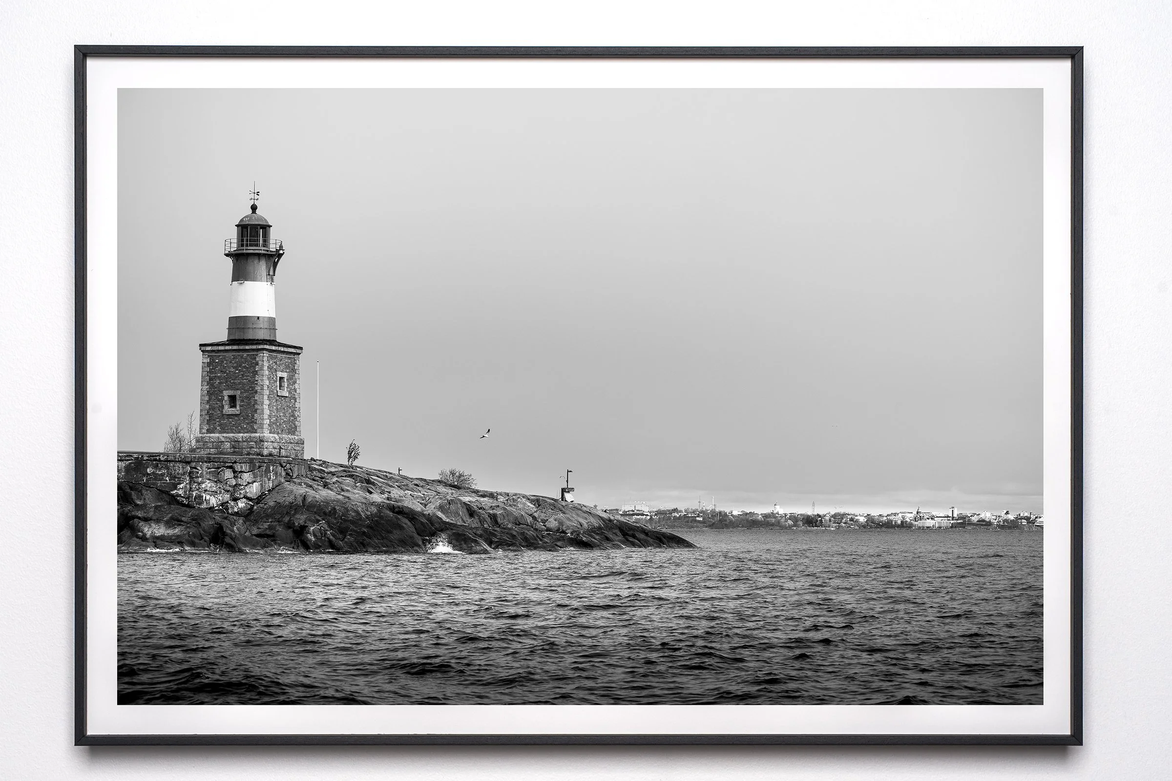 Harmaja Lighthouse Helsinki Black & White