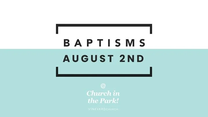 Baptisms at Church in the Park