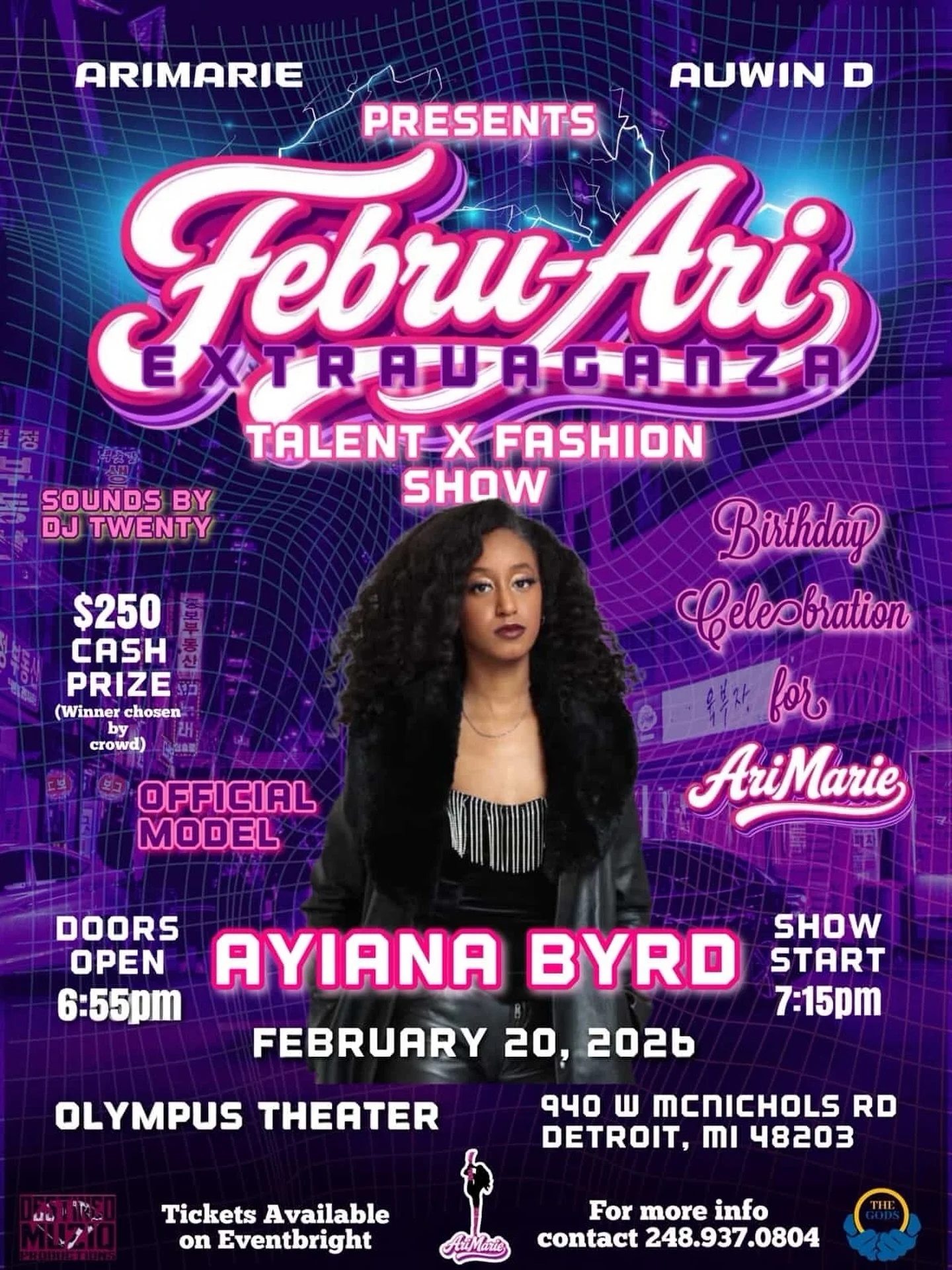 🎉FEBRU-ARI EXTRAVAGANZA 🎉
WHERE CREATIVITY MEETS THE SPOTLIGHT! ✨
 
ITS ARIMARIE&rsquo;S BIRTHDAY &amp; WE DOING IT BIG!!!! 🗣️🎙️
TALENT X FASHION SHOWCASE X BIRTHDAY CELEBRATION 🎉 

Presented by @the.real.arimarie &amp; @auwind_
Production @dest