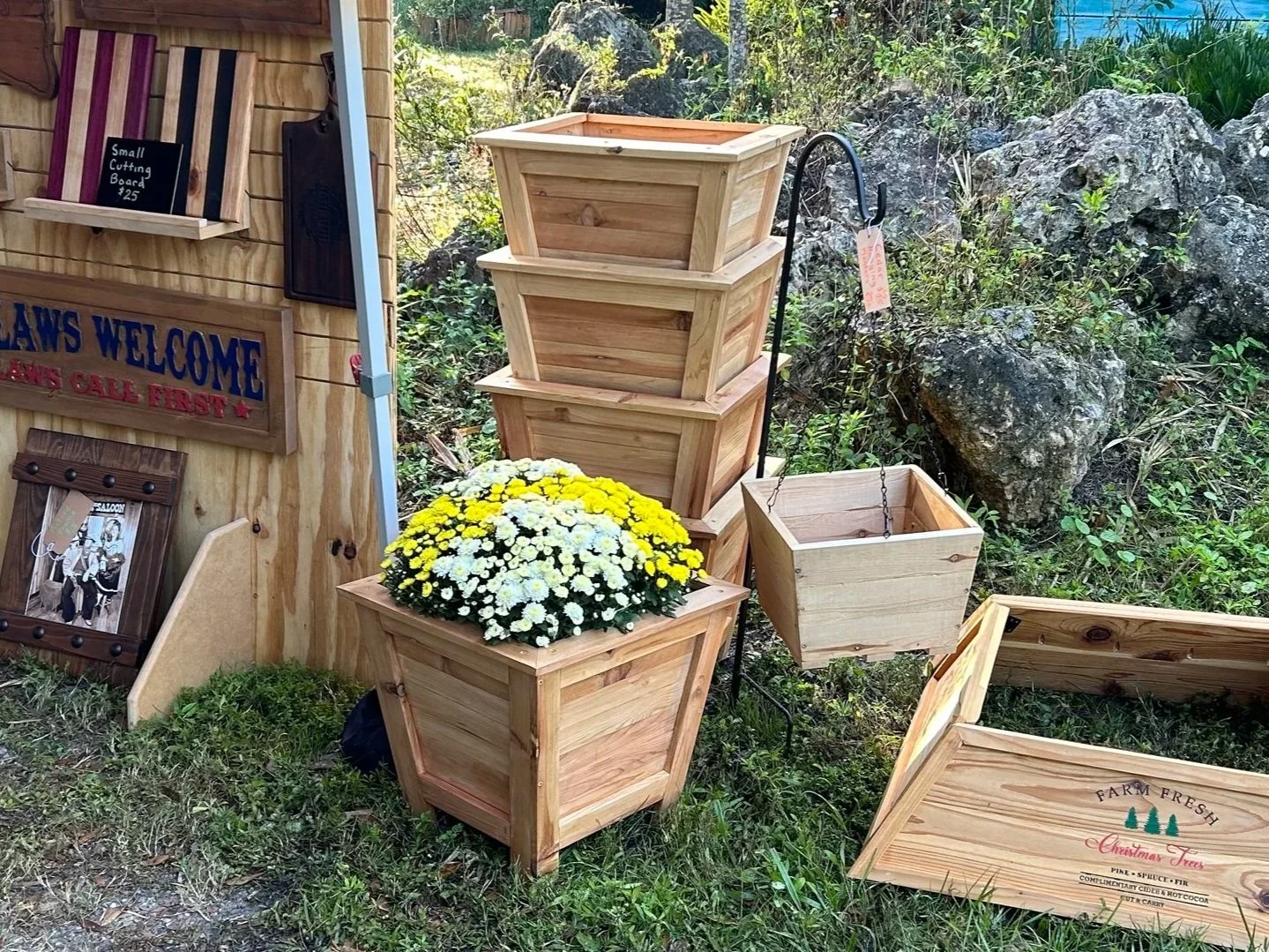 Plant Stands and Cedar Planters