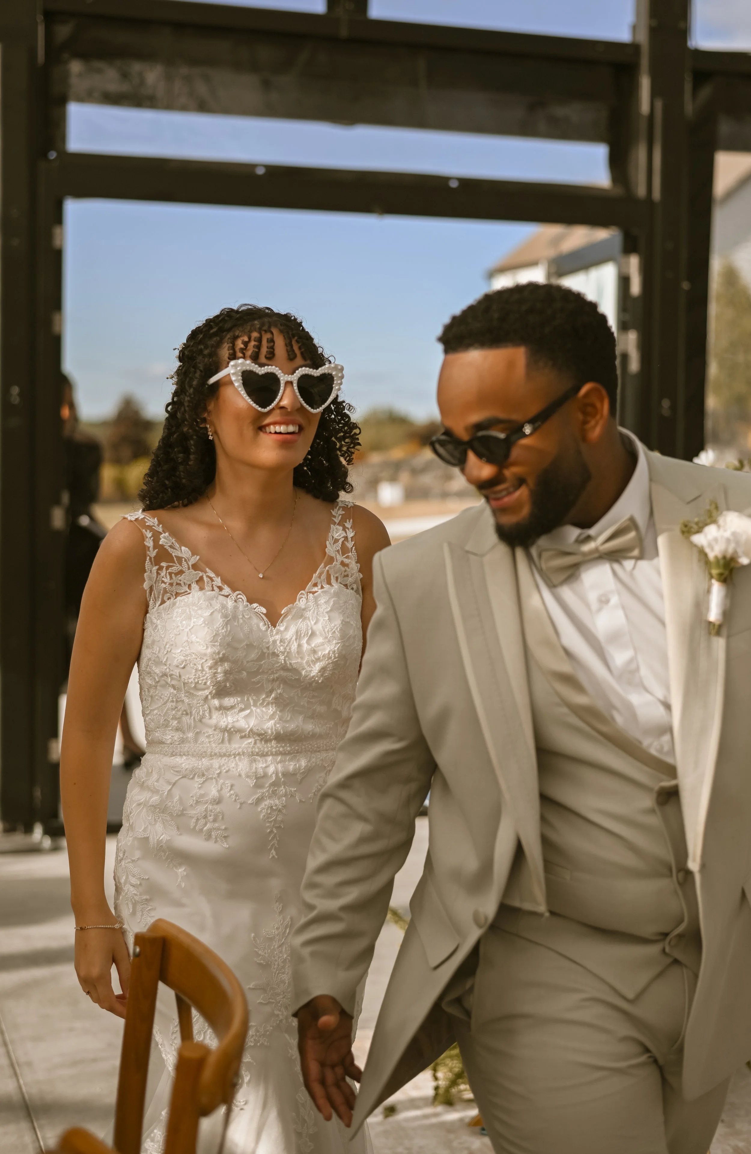 Bride and Groom Reception entrance | Hacienda wedding venue 